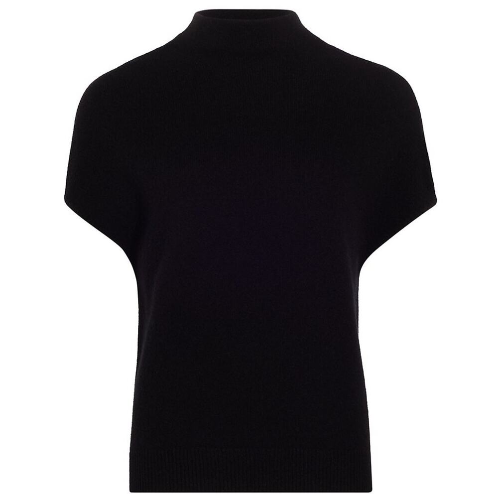 Vince Wool Blend Black Mock Turtleneck Sweater Vest Size M